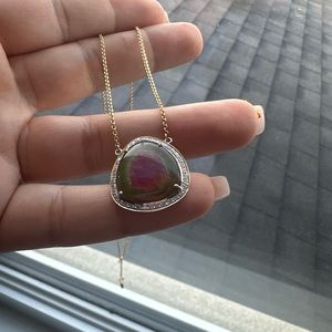 Watermelon Tourmaline Necklace